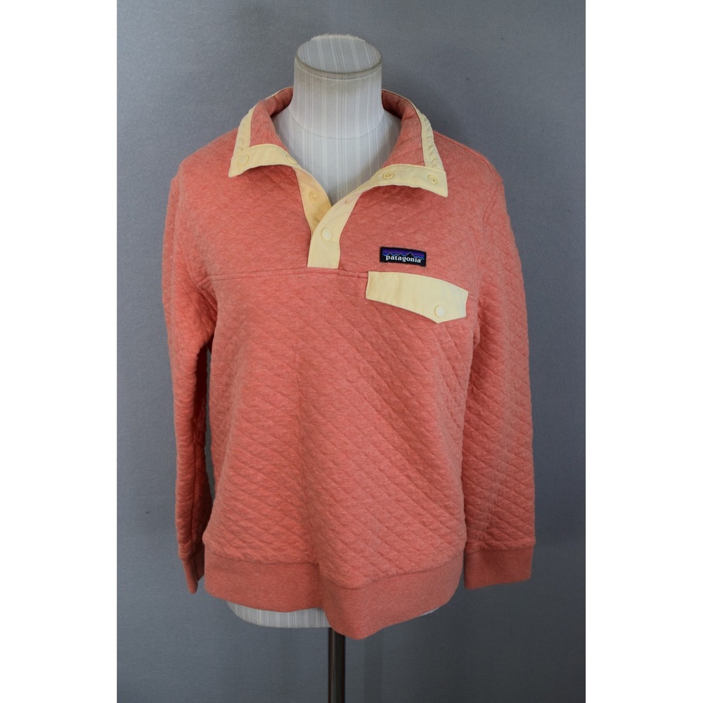 Patagonia Organic Cotton Quilt Snap T Pullover Small Pink Gorpcore Granola